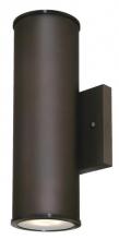 Westinghouse 6315700 - Dimmable LED Up and Down Light Wall Fixture Oil Rubbed Bronze Finish Frosted Glass