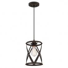 Westinghouse 6362200 - Mini Pendant Oil Rubbed Bronze Finish with Highlights