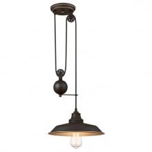 Westinghouse 6363200 - Pulley Pendant Oil Rubbed Bronze Finish with Highlights