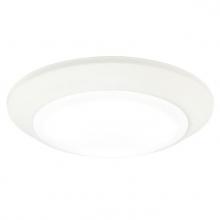 Westinghouse 6364500 - 7 in. 15W LED Surface Mount White Finish Frosted Lens, 5000K