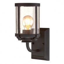 Westinghouse 6368000 - 1 Light Wall Fixture Oil Rubbed Bronze Finish Clear Seeded Glass