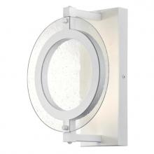 Westinghouse 6374000 - Dimmable LED Wall Fixture Matte White Finish Clear Seeded Glass