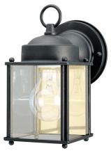 Westinghouse 6697200 - Wall Fixture Textured Black Finish Clear Glass Panels