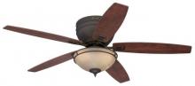 Westinghouse 7209600 - 52 in. Oil Rubbed Bronze Finish Reversible Blades (Applewood/Cherry) Amber Alabaster Glass