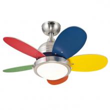 Westinghouse 7223600 - 30 in. Brushed Nickel Finish Reversible Blades (Multi-Color/White) Opal Frosted Glass