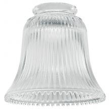Westinghouse 8125800 - Clear Ribbed Bell Shade