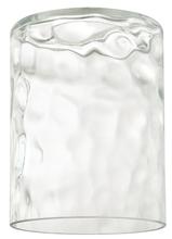 Westinghouse 8506400 - Clear Hammered Cylinder Shade