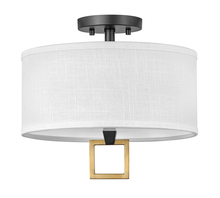 Hinkley Merchant 41806BK - Small Semi-flush Mount