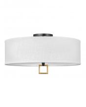 Hinkley Merchant 41810BK - Medium Semi-Flush Mount