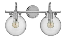 Hinkley Merchant 50024CM - Globe Glass Two Light Vanity
