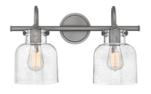 Hinkley Merchant 50122AN - Small Cylinder Glass Two Light Vanity