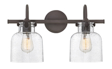 Hinkley Merchant 50122OZ - Small Cylinder Glass Two Light Vanity