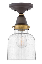 Hinkley Merchant 67013OZ - Extra Small Cylinder Glass Flush Mount
