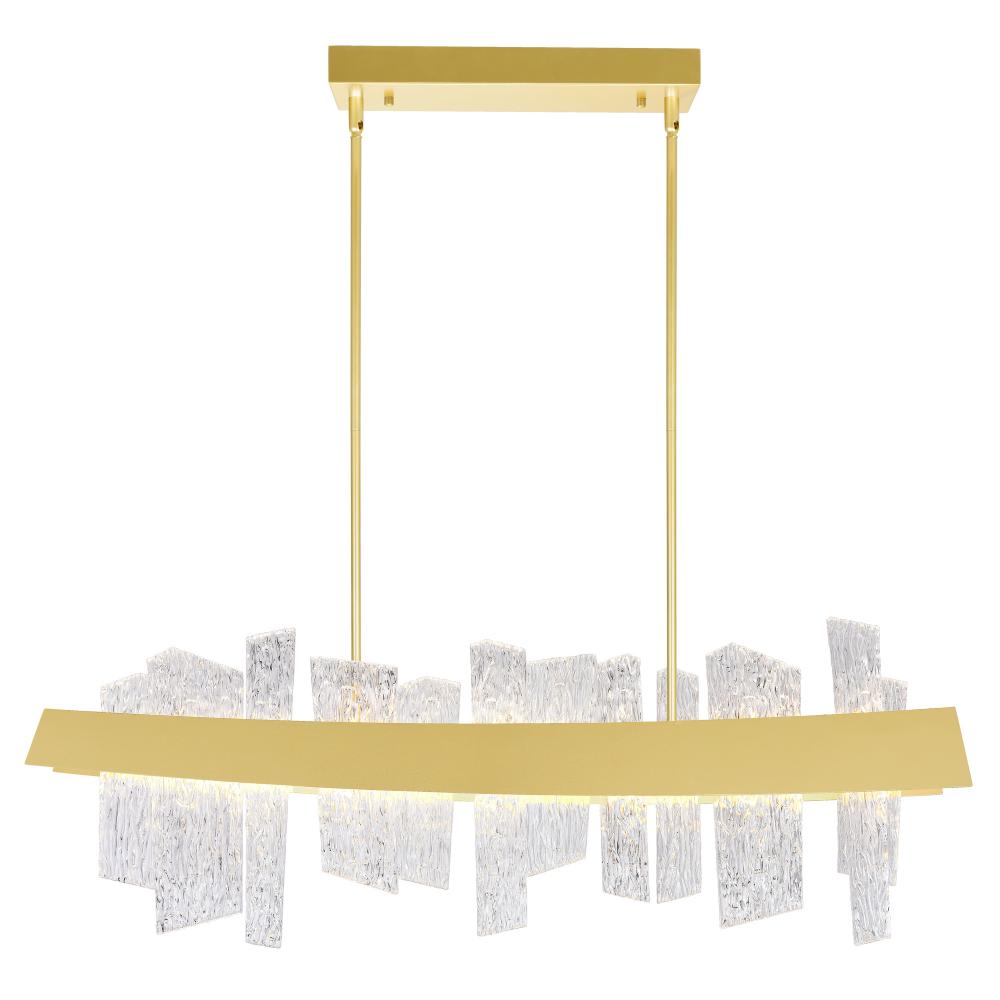 Guadiana 39 in LED Satin Gold Chandelier