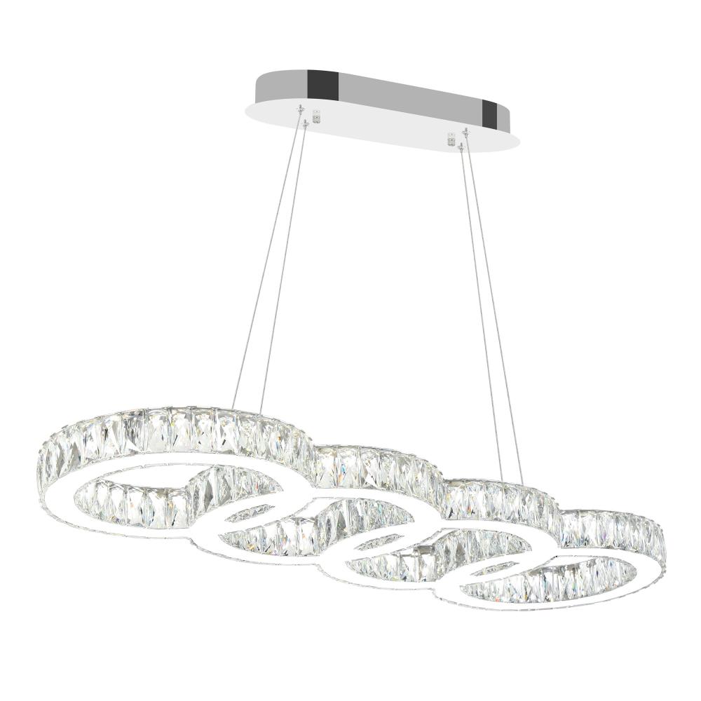 Milan LED Chandelier With Chrome Finish