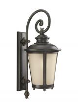 Generation Lighting 88242-780 - Cape May traditional 1-light outdoor exterior large wall lantern sconce in burled iron grey finish w