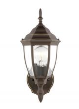 Generation Lighting 88940-71 - Bakersville traditional 1-light outdoor exterior round wall lantern sconce in antique bronze finish