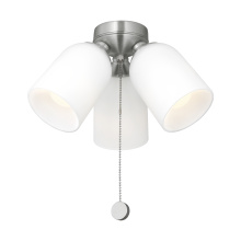 Generation Lighting MC267BS - Emile Light Kit in Brushed Nickel with Etched White Glass