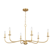 Generation Lighting GLC1196SB - Abells Six Light Chandelier