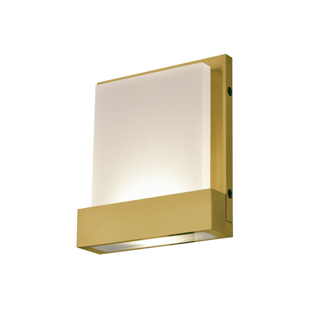 Guide 7-in Brushed Gold LED Wall Sconce