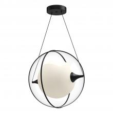  PD76716-BK - Aries 16-in Black LED Pendant