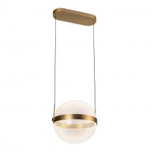 Kuzco Lighting Inc PD75912-BG/LG-3CCT-UNV - Pisces 12-in Brushed Gold/Light Guide LED Pendant