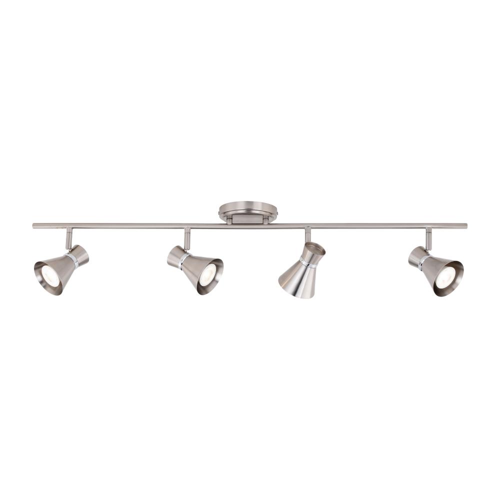 Alto 4L LED Directional Ceiling Light Brushed Nickel and Chrome