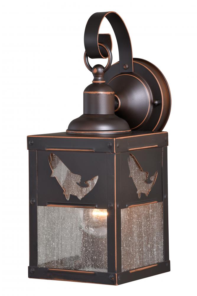 Missoula 5-in Fish Outdoor Wall Light Burnished Bronze