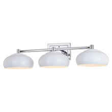  W0386 - Belmont 3 Light Vanity Chrome and Gloss White