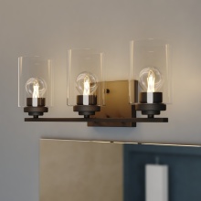 Vaxcel International W0527 - Park Ridge 20-in. W 3 Light Vanity Matte Black