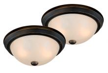 Vaxcel International CC45313OR - Twin Pack 13-in Flush Mount Ceiling Light Oil Rubbed Bronze