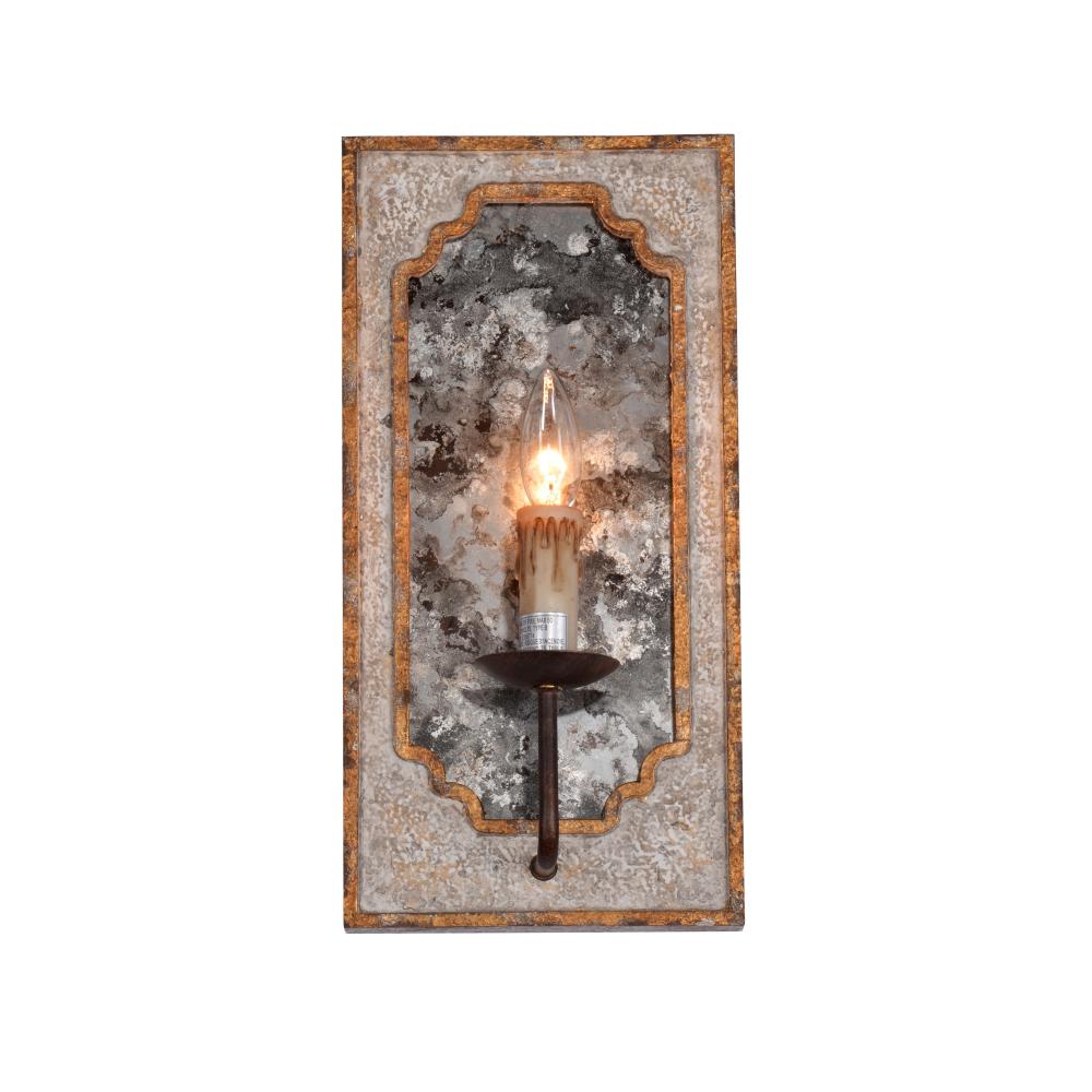 Nadia antique mirror wall sconce
