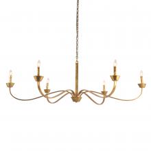 Terracotta Lighting H20105-6GD - Sabine Chandelier with gold Finish