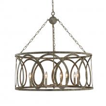 Terracotta Lighting H7122R-8GY - Palma Large Round Chandelier w/ washed Gray Finish