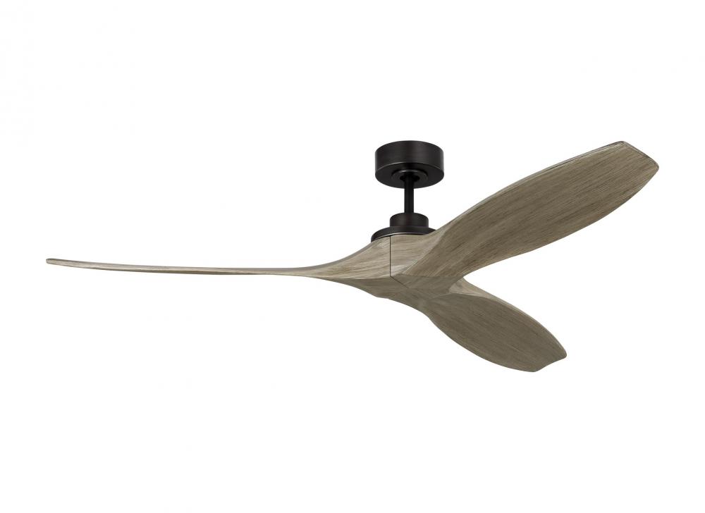 Collins 60" Smart Indoor/Outdoor Aged Pewter Ceiling Fan with Remote Control and Reversible Moto