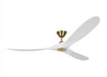 Visual Comfort & Co. Fan Collection 3MAVR70RZWBBS - 70" Maverick Max - Matte White with Burnished Brass