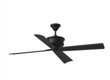 Visual Comfort & Co. Fan Collection 4SBWR56MBK - Subway 56" Indoor/Outdoor Midnight Black Ceiling Fan with Handheld Remote Control