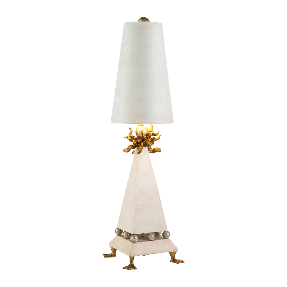 Leda Table Lamp in a Putty Finish
