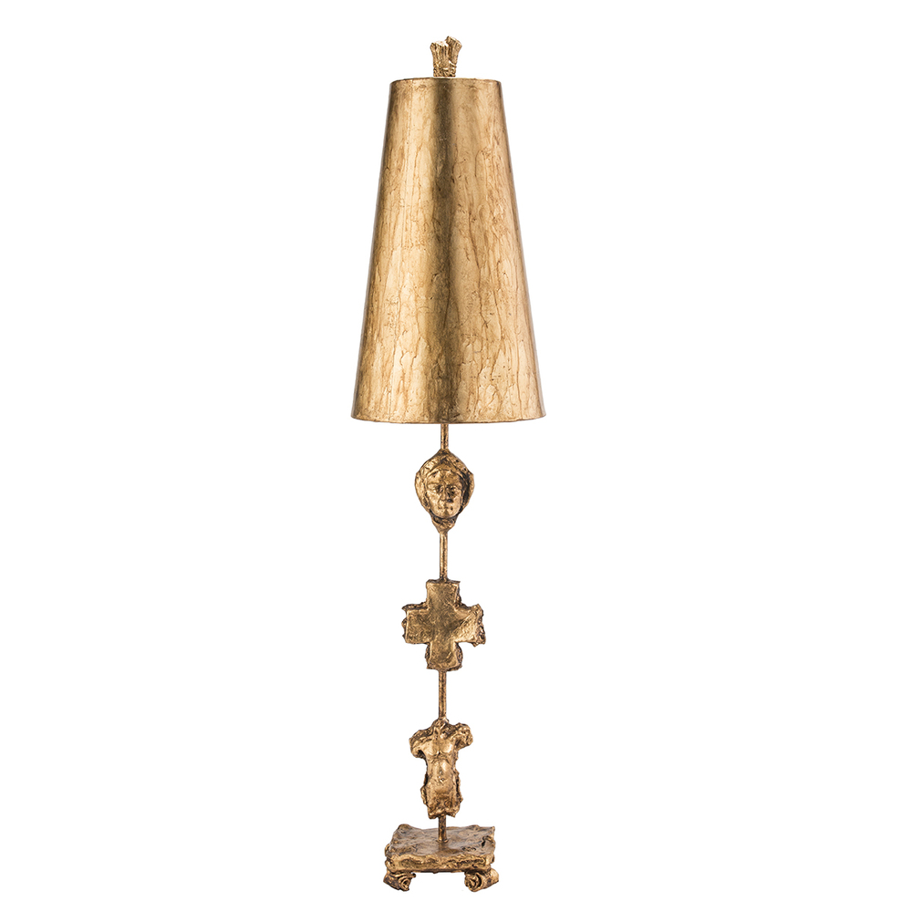 Fragment Distressed Gold Table Lamp By Lucas McKearn