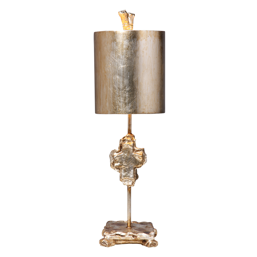 Cross Silver Table Lamp In Lucas McKearn's Distressed Finish