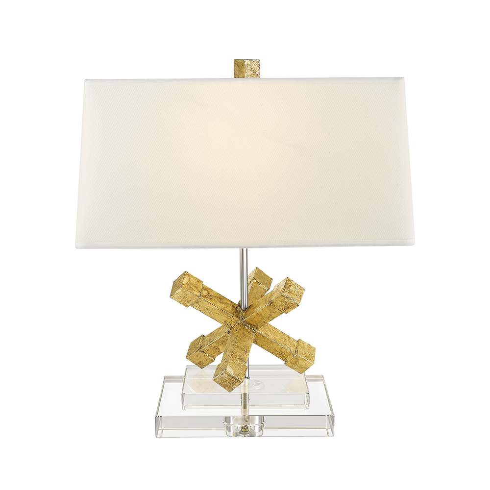 Jackson Square Geometric Accent Table Lamp in Gold