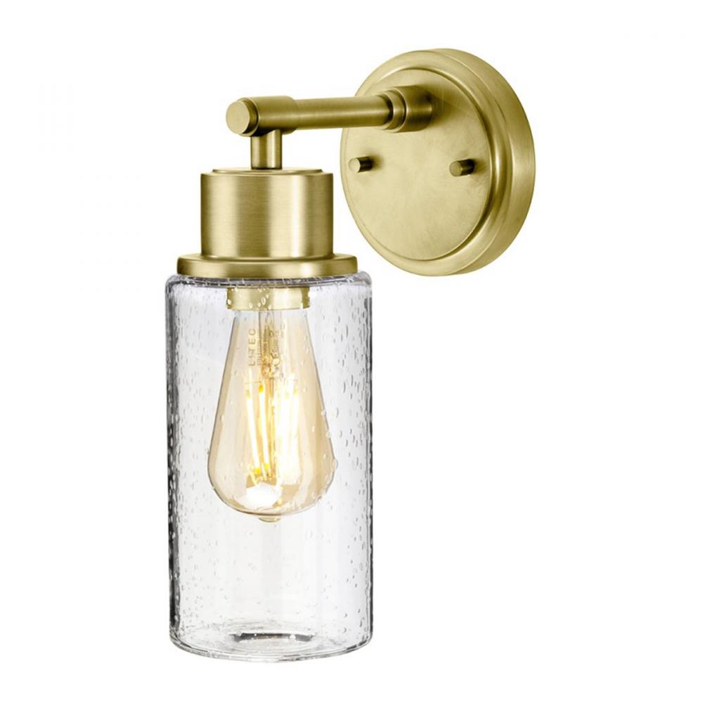Morvah 1 Light Bath Light in Brushed Brass