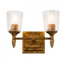 Lucas McKearn BB1022G-2-F2G - Vetiver 2 Light Vanity Light In Gold