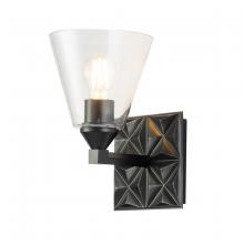 Lucas McKearn BB1302MB-1 - Alpha 1 Light Wall Sconce With Glass