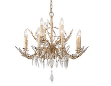 Lucas McKearn CH6154-12 - Alsace 12 Light Chandelier with Flower Inspired Crystals