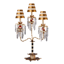 Lucas McKearn TA1057-3 - Birdland III Table Lamp 3 Light Striped Lighting Fixture