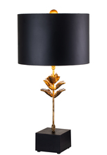 Lucas McKearn TA1170 - Camilia Table Lamp in Matte Black with Gold Accents