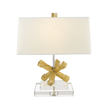 Lucas McKearn TLW-1008 - Jackson Square Geometric Accent Table Lamp in Gold