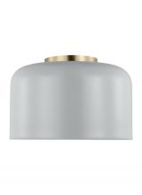 Visual Comfort & Co. Studio Collection 7505401EN3-118 - Malone transitional 1-light LED indoor dimmable small ceiling flush mount in matte grey finish with