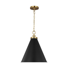 Visual Comfort & Co. Studio Collection CP1271MBKBBS - Wellfleet Medium Cone Pendant